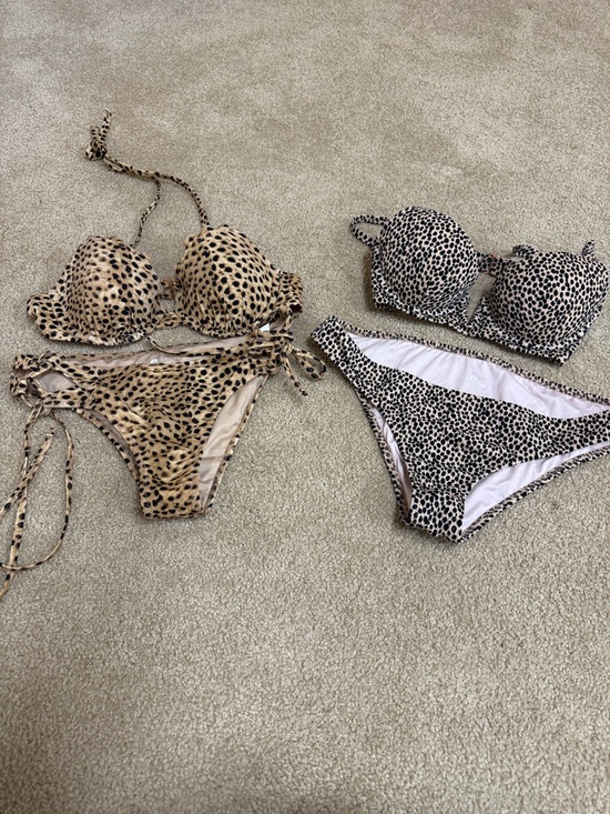 Shade & Shore Other - Shade & Shore Leopard Print Bikini Sets in Tan and Black